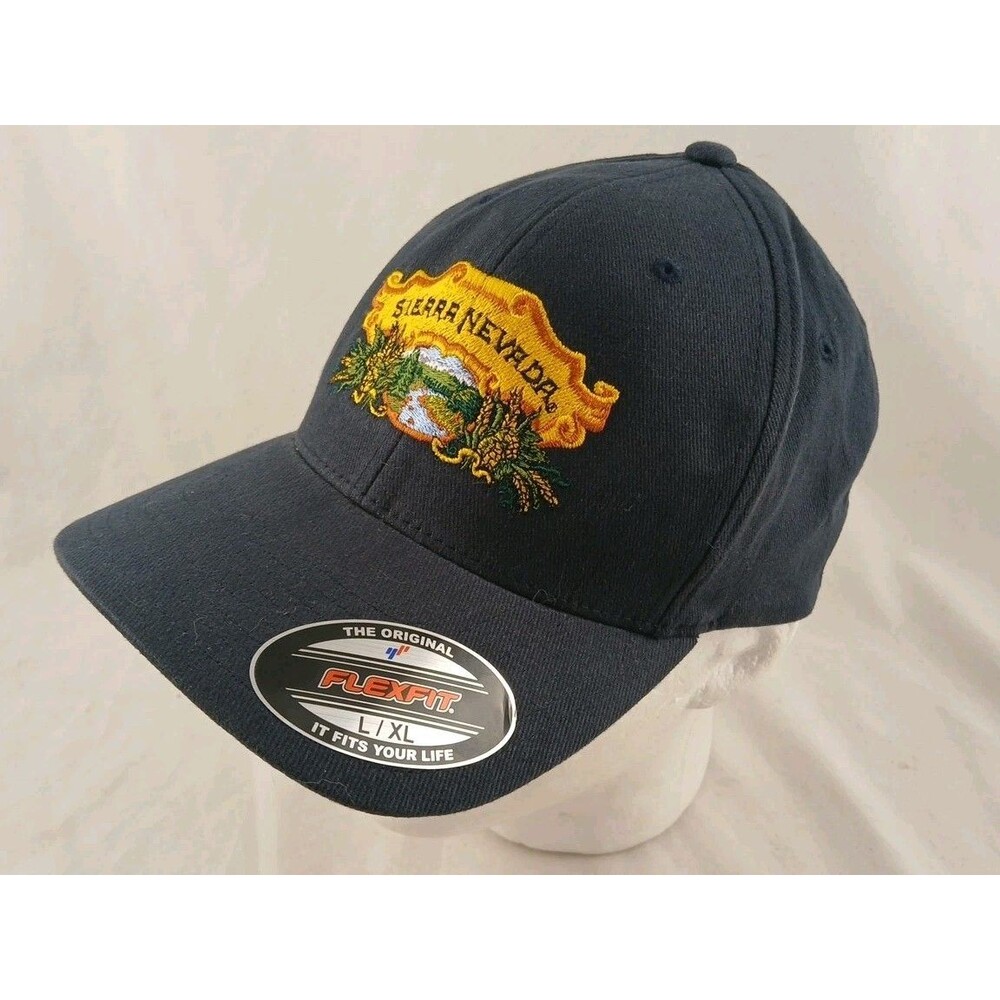 Sierra Nevada Brewing Black Embroidered FlexFit Hat/Cap-SZ L/XL-NEW!
